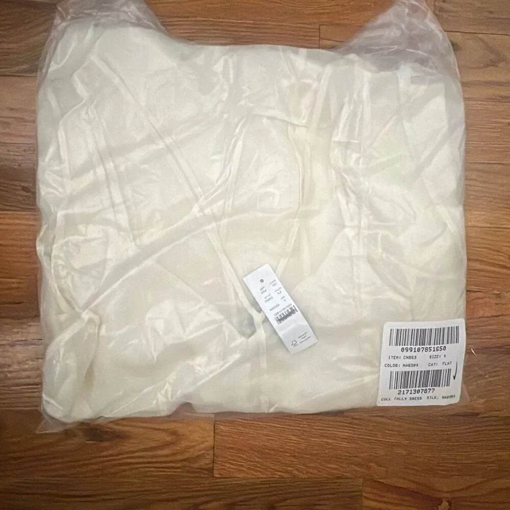 J. CREW Collection Layered Organza Shift Dress in Ivory NWT Size 4
